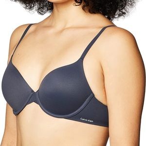 (1569) Calvin Klein Women's Perfectly Fit Lightly Lined T-Shirt Bra 34 C